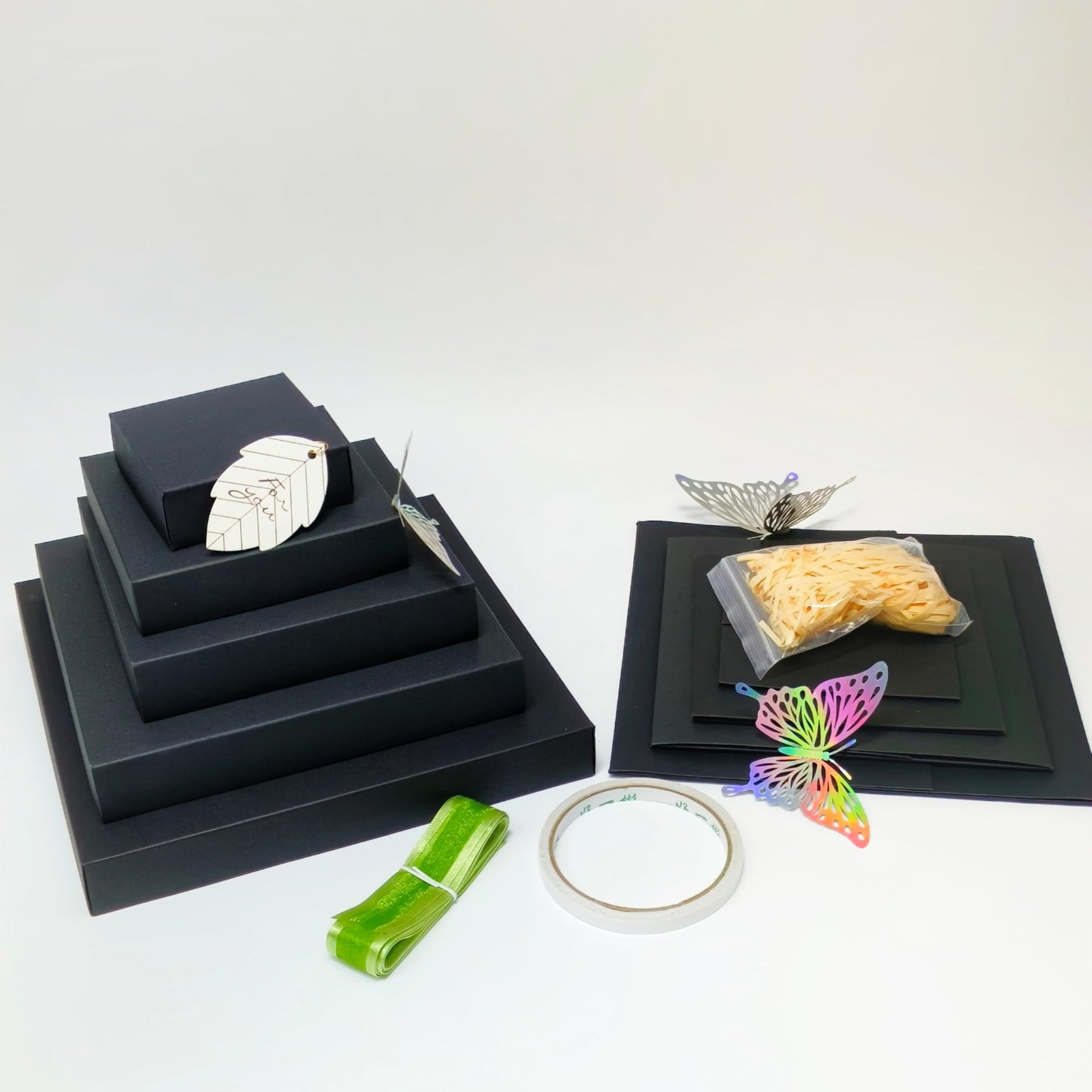 TTLYYXQMY Surprise Explosion Gift Gift Box The Lovebox Valentines Explosion Box Surprise Snack Box Five-Story (Black)