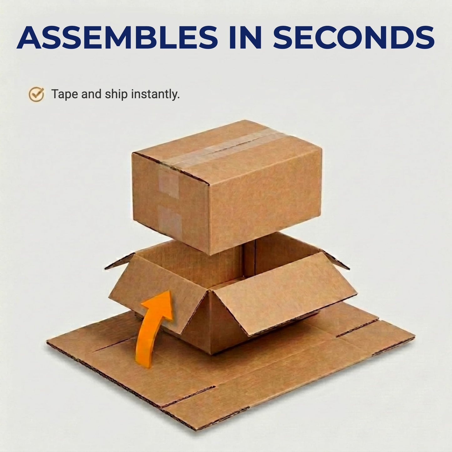 BOX USA Cube Shipping Boxes 8"L x 8"W x 8"H (25-Pack) - Small Corrugated Cardboard Packaging Boxes for Shipping, Packing, Moving, and Storage at Home, Office, or Business