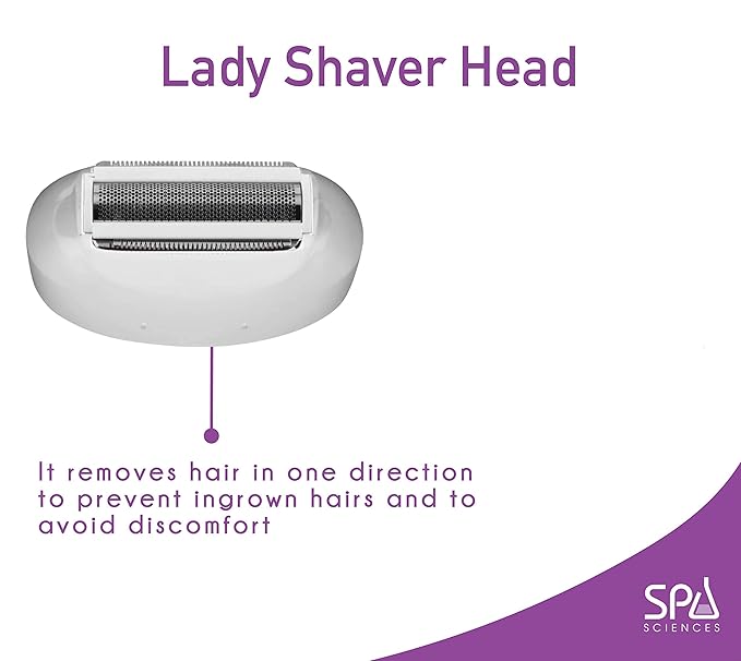 Spa Sciences Viva Lady Shaver Head - Body Hair Trimmer - for Painless Hair Removal - Compatible with Viva Skin Smoothing Tool - for All Skin Types