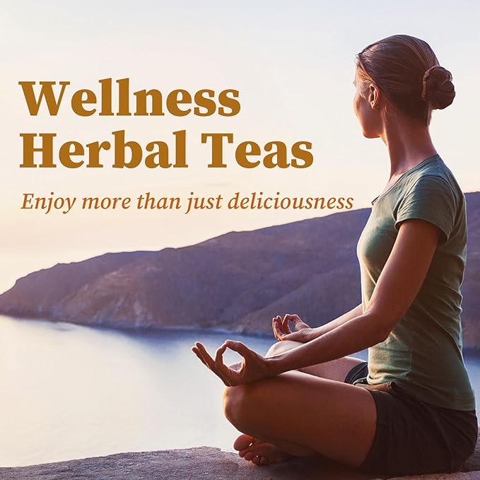 FullChea - Ginger Tea Bags, 2g*50 Teabags - Premium Ginger Root Tea Bag - Warm & Spicy - Non-GMO - Caffeine-free - Support Digestion & Boost Immunity