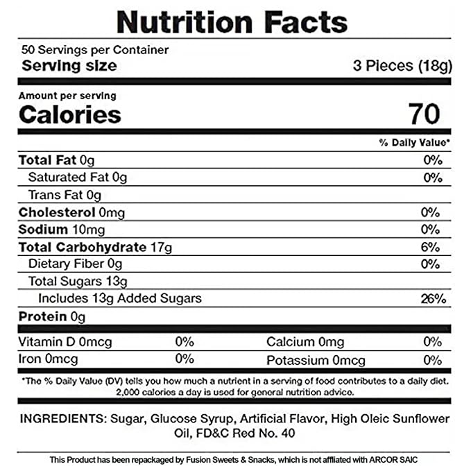 Cinnamon Discs Hard Candy - Bulk 2 Pounds Individually Wrapped Red Cinnamon Candy Disks (Approx 150 Pieces) - Holiday Bulk Fiery Candy