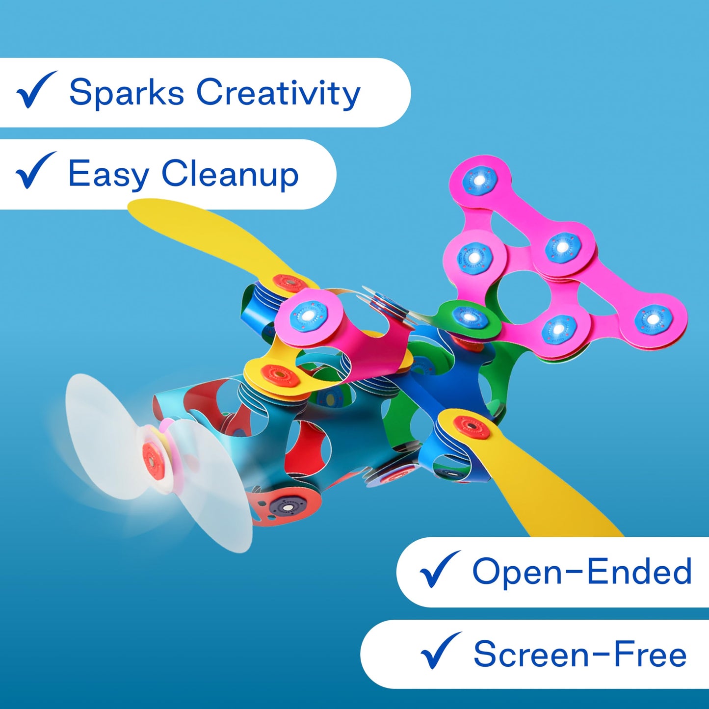 Clixo Mega Pack – 150-Piece Flexible Magnetic Building Toy for Creative Family Play | STEAM Learning, Open-Ended Play. Perfect for Collaborative Fun, Travel, and Educational Bonding. Ages 4+