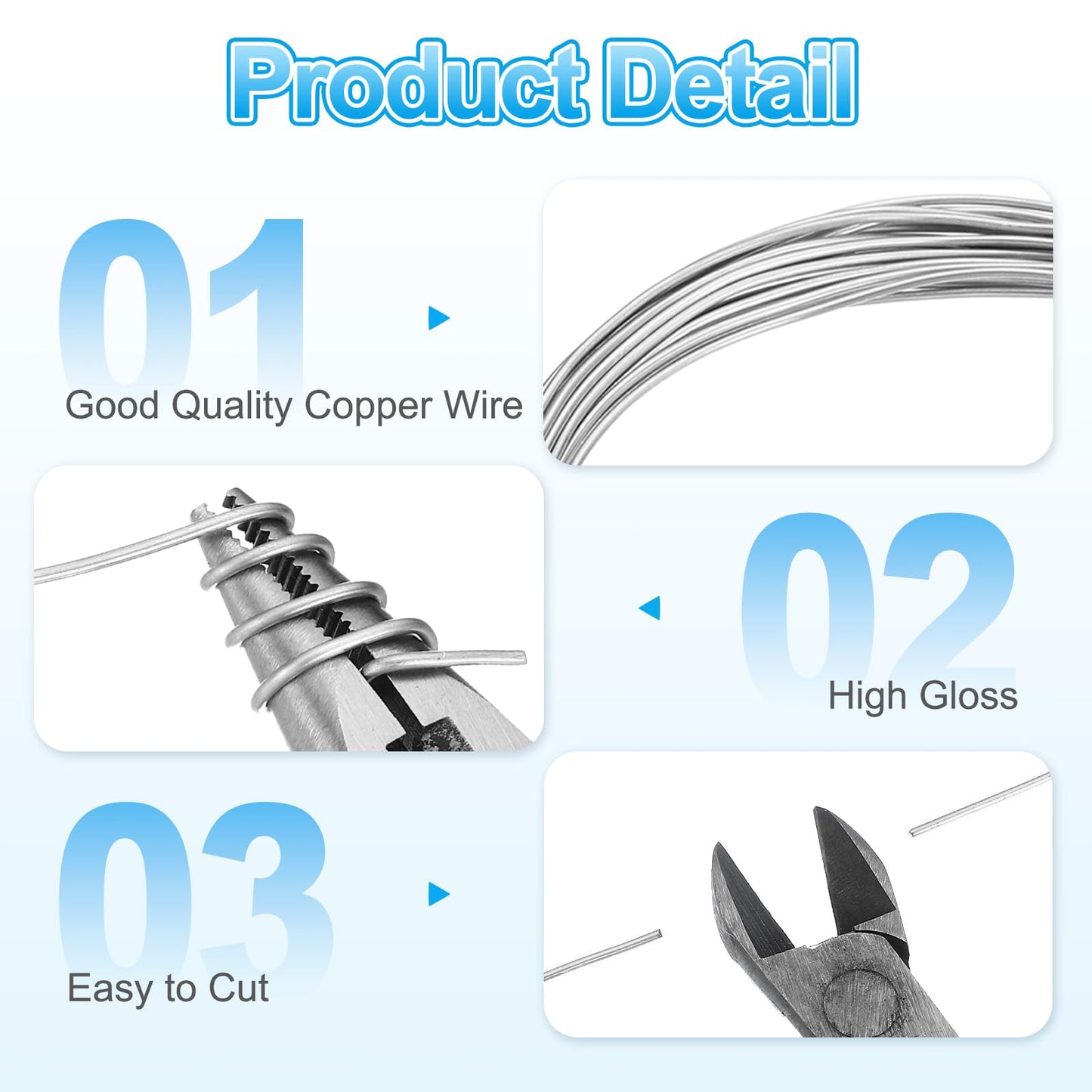 MECCANIXITY 65 Feet Aluminum Craft Wire, 18 Gauge (1mm) Sculpting Metal Armature Craft Wire for DIY Jewelry Making Beading Floral with Cutter Silver, 2 Pcs