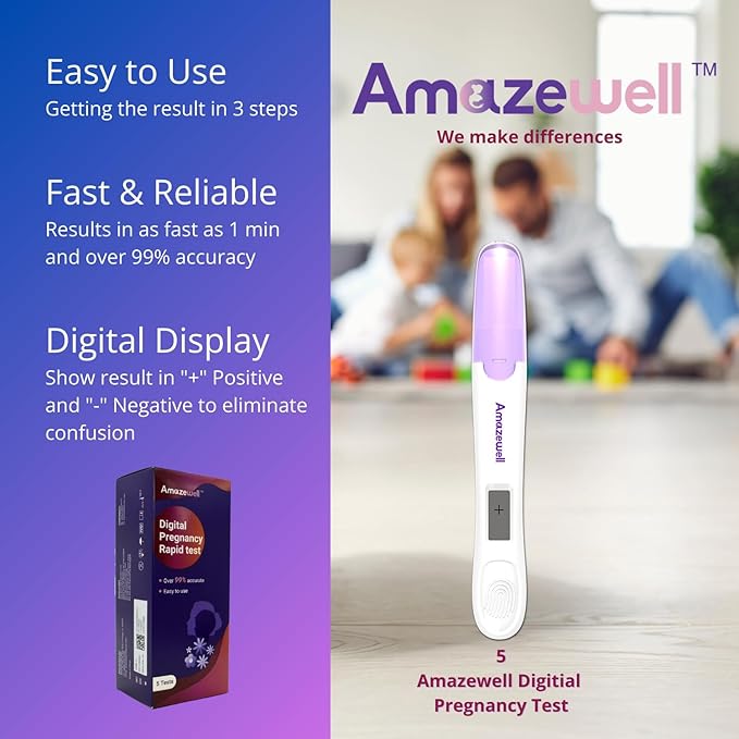 Pregnancy Test, Early Digital Pregnancy Test, First Response Early Result Pregnancy Test (5 Test)