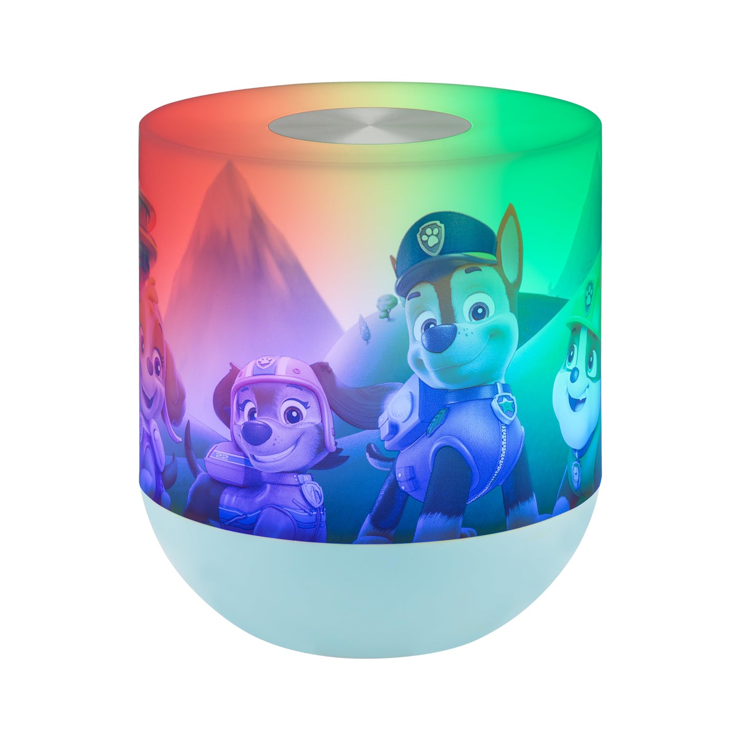 Lights By Night Paw Patrol Tabetop Lamp Color-Changing Dimmable White Light Color-Changing - Ideal for Children's Bedroom, Bathroom, Playroom - USB Powered - 81918