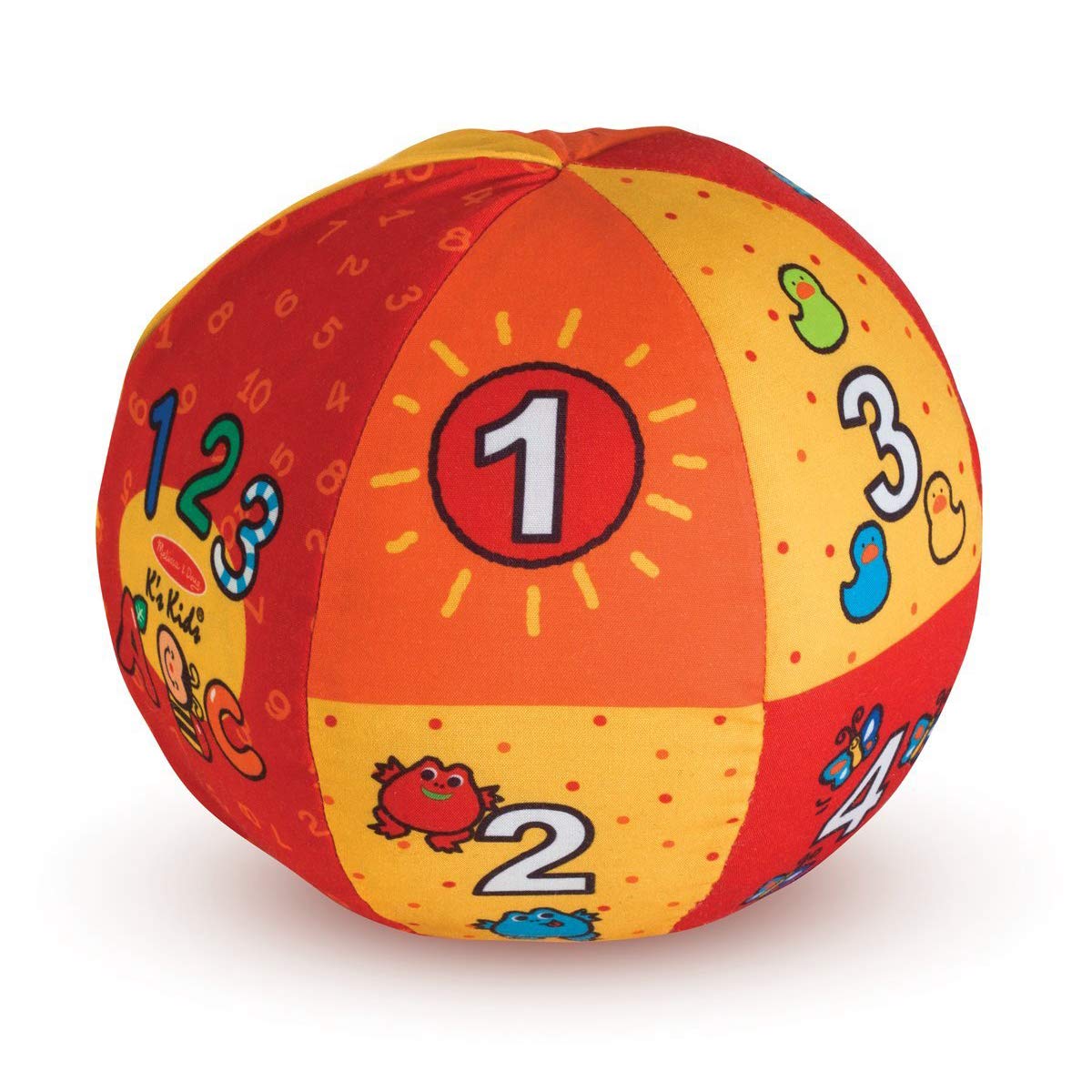 Melissa & Doug﻿ 2-in-1 Talking Ball: K's K i d s Series Learning Toy Bundle with 1 Theme Compatible M&D Scratch Fun Mini-Pad (09181)