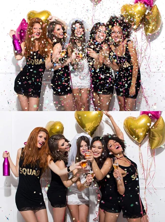 Gold Confetti 15mm Tissue Paper Confetti Glitter 5000 pcs for Wedding Party Decoration or Filled Balloons
