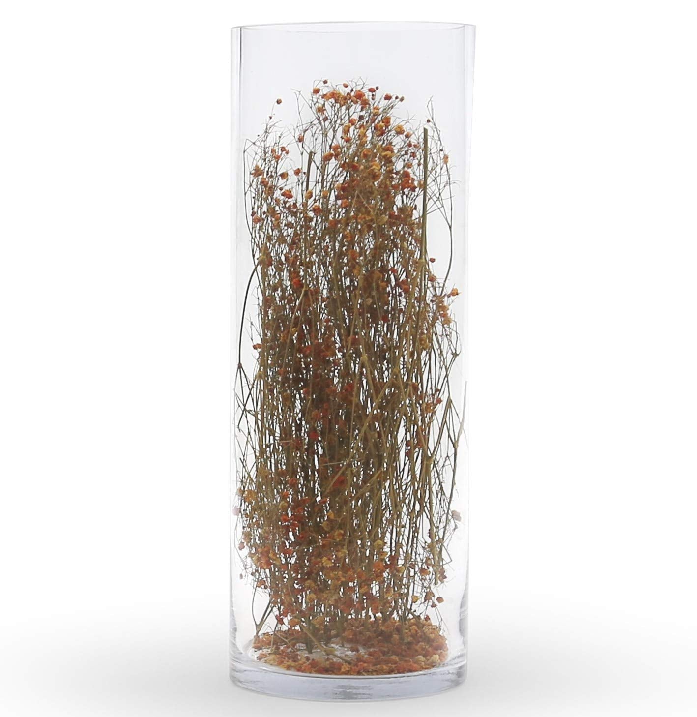 WGV Cylinder Vase Bulk, Width 6", Height 14", Clear Glass Container Terrarium Candle Holder for Wedding Centerpiece, Party Event, Home Decor, 6 Pieces
