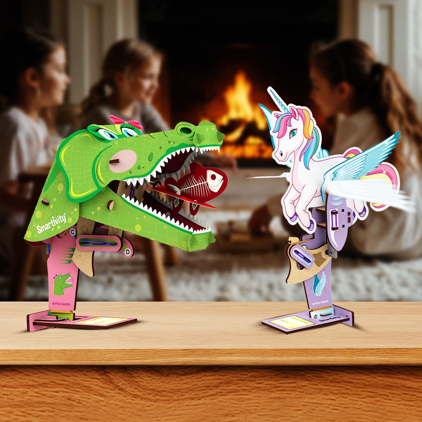 Smartivity Mech Miracles - Magical Unicorn & Cute Crocodile for Girls Ages 6,7,8,9,10,11,12 Years I DIY Craft Kit | Christmas, Birthday Gifts for Boys & Girls