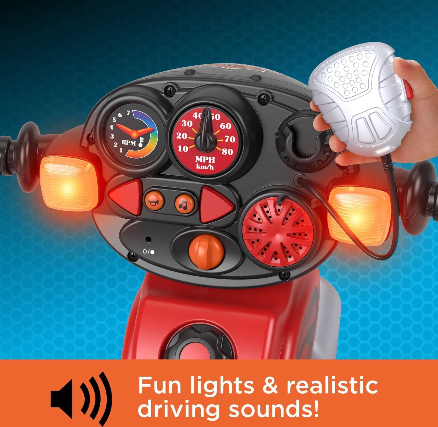 Fisher-Price Harley Davidson Toddler Tricycle Ride-On Preschool Toy, Lights & Sounds Trike with Adjustable Seat (Amazon Exclusive)