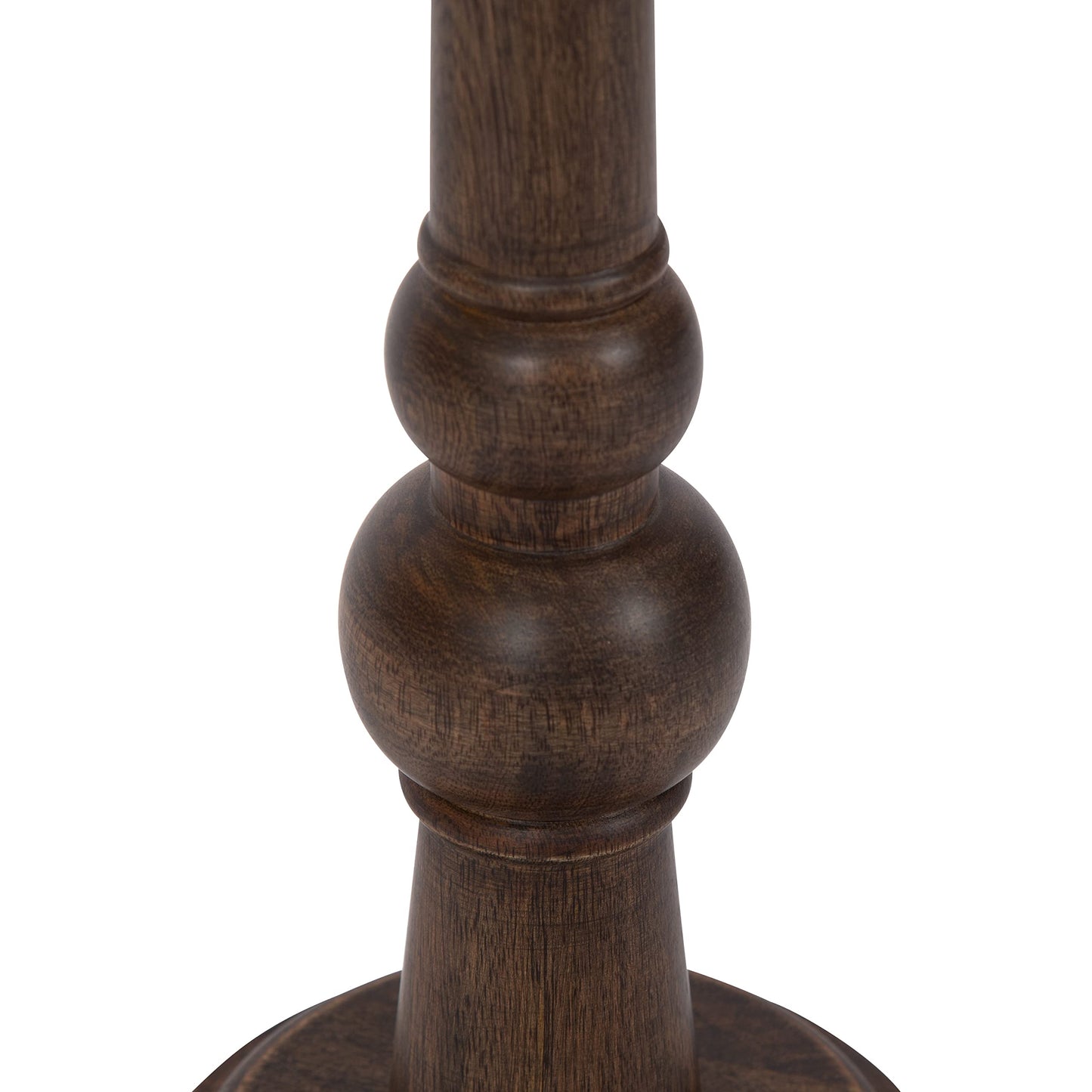 Kate and Laurel Wegner Traditional Wooden Round Drink Table, 8 x 23, Rich Brown, Elegant and Durable Pedestal Table for Use as Small Drink Table, Plant Stand, or Decorative Item Display