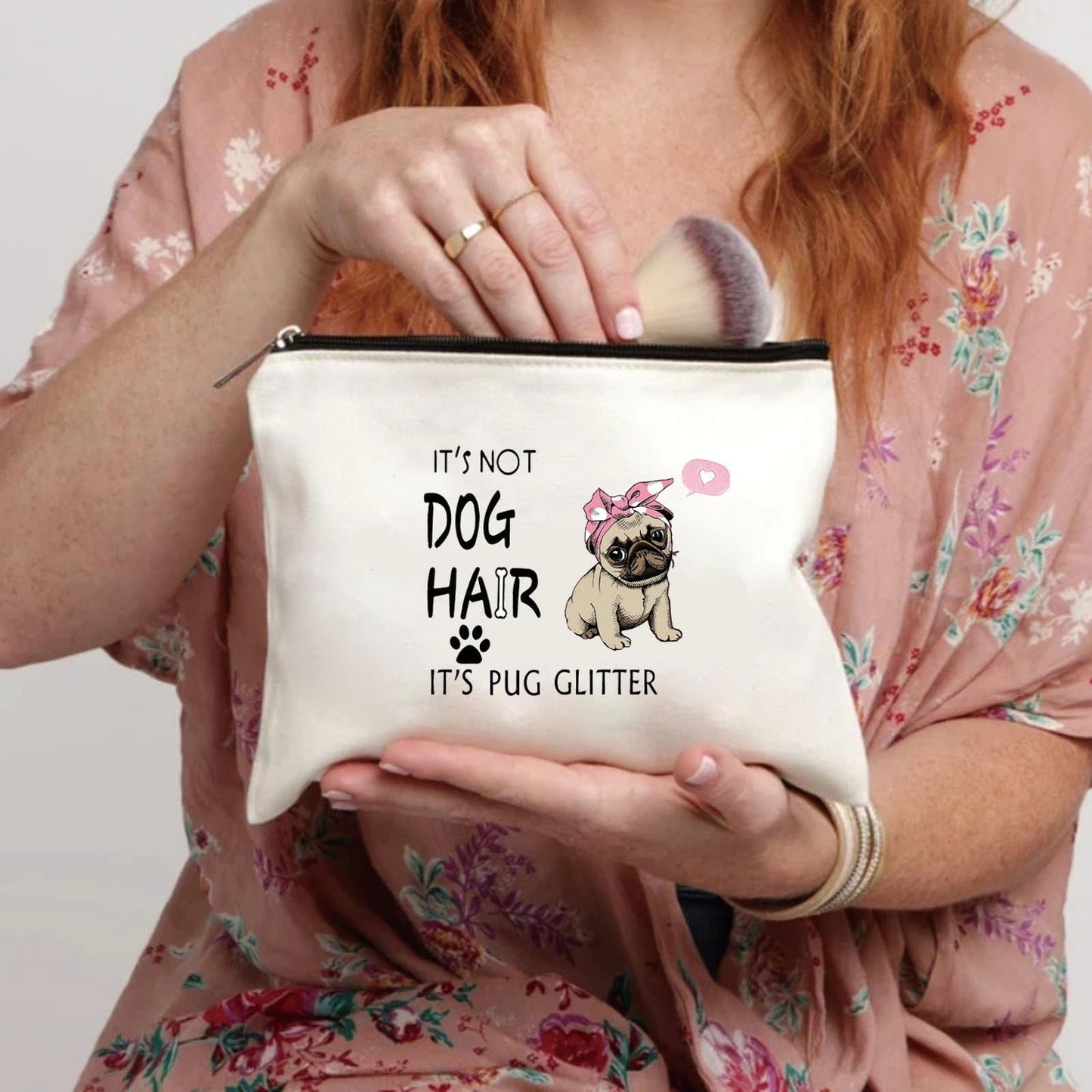 HIGHTERTON Pug Gifts for Women, 5pcs Gift Set for Dog Lovers With Reusable Bag, 50 Stickers, Ideal for Dog Moms and Pet Lovers
