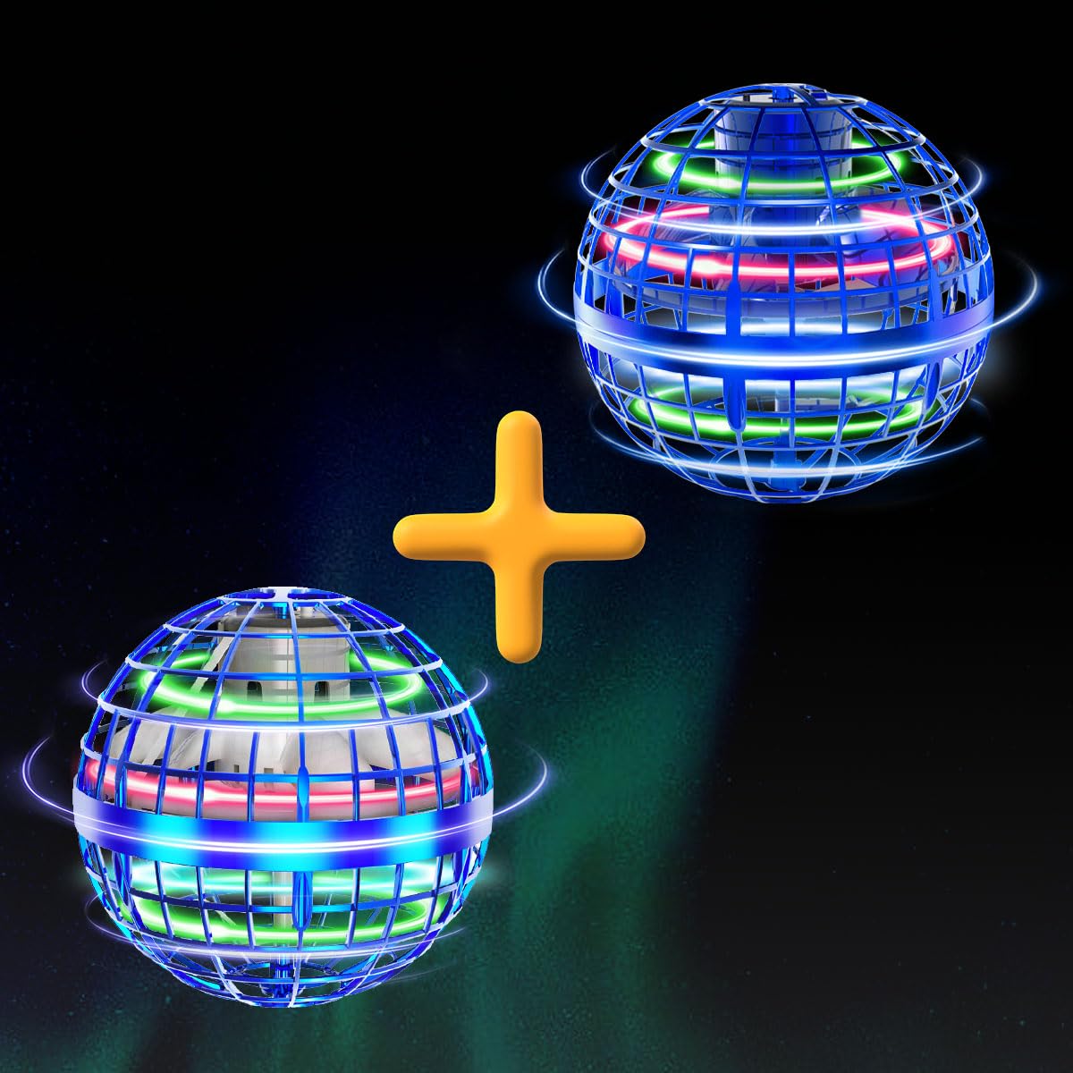 Tikduck 1 Pack Blue Original Flying Orb Ball, 1 Pack Blue Updated Flying Orb Ball, 2024 Cool Stuff Christmas Birthday Toy Gift, for Kids Age 6 7 8 9 10