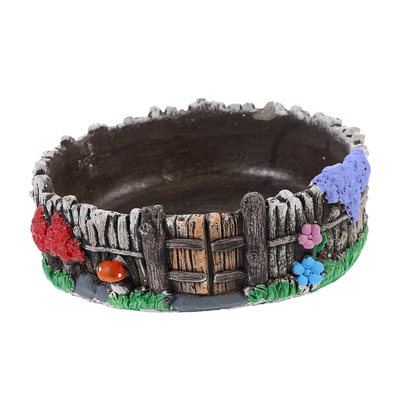 YARNOW 1pc Creative Flower Pot Stylish Cement Plant Container for Home and Garden Decor for Indoor and Outdoor Use for and Greenery Display