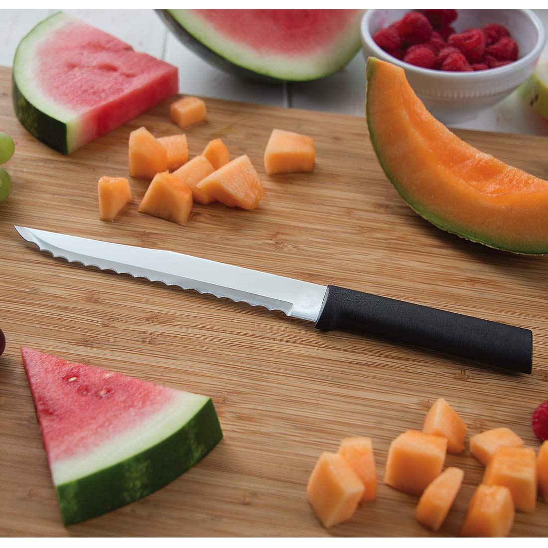 Rada Cutlery The Starter Gift Part 2 Gift Set (G248), 7-Piece Knife Set, Stainless Steel Blades, Black Handle