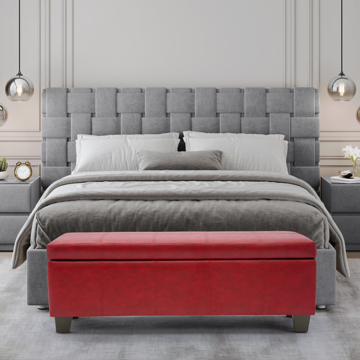 51 Inch Storage Ottoman