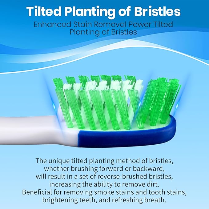 Extra Firm Toothbrushes, Ergonomic Handle, 6 Count