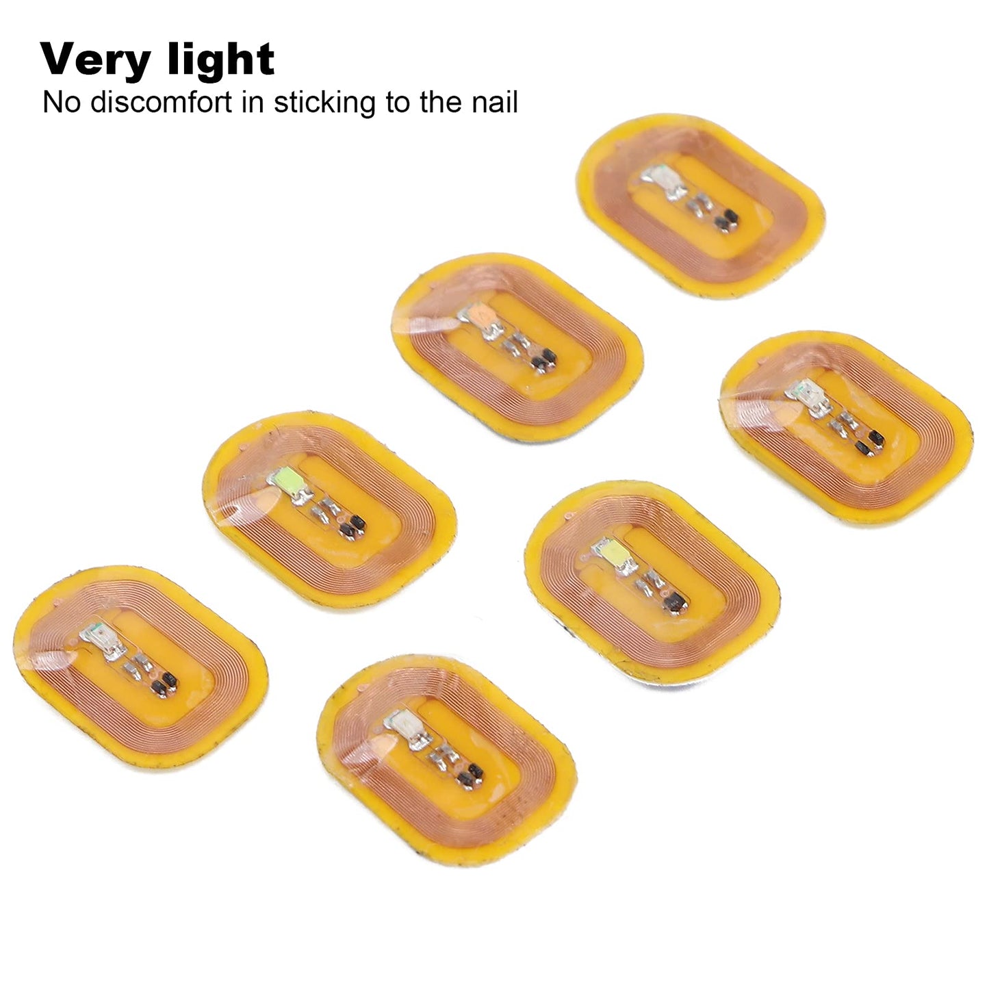 7pcs Nail Decoration Stickers with NFC Lighting, Self Adhesive Intelligent Stickers for Nails Art Design, Wholesale Business