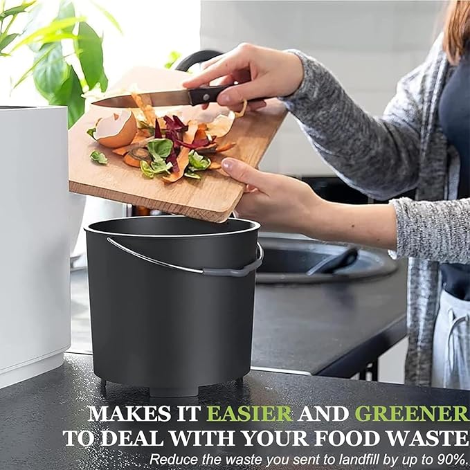Electric Composter for Kitchen, 3.3L Odorless Smart Compost Bin, 2 Modes, Food Waste to Fertilizer, Smart Electric Composter for Kitchen(220V)