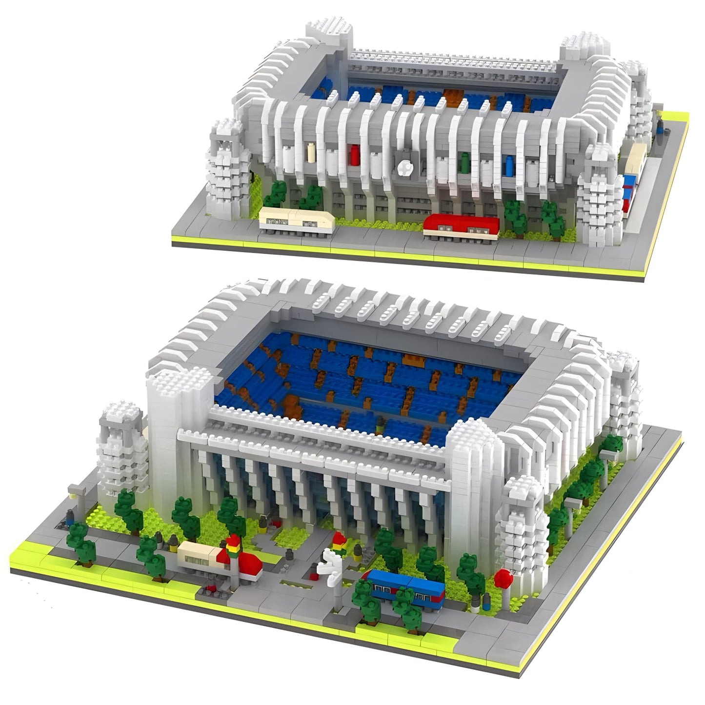 LANGLICHUN 3D Stadium Building Blocks Set Architectural Model Kit Sports Arena Display Building Toy Collectible Construction Set for Teens Adults Desk Home Office Decoration Gift 3500+PCS