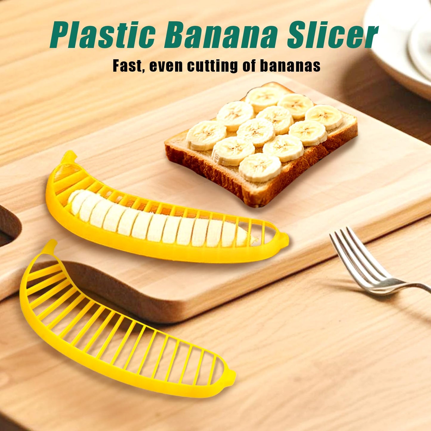 OT-NVWOZR 3PCS Banana Case with Slicer, Fruit Container for Outdoor Travel BFA-Free, Portable Bananas Keeper Holder Protector Covers Plastic Storage Box for Lunch Picnic Camping Keep Fresh