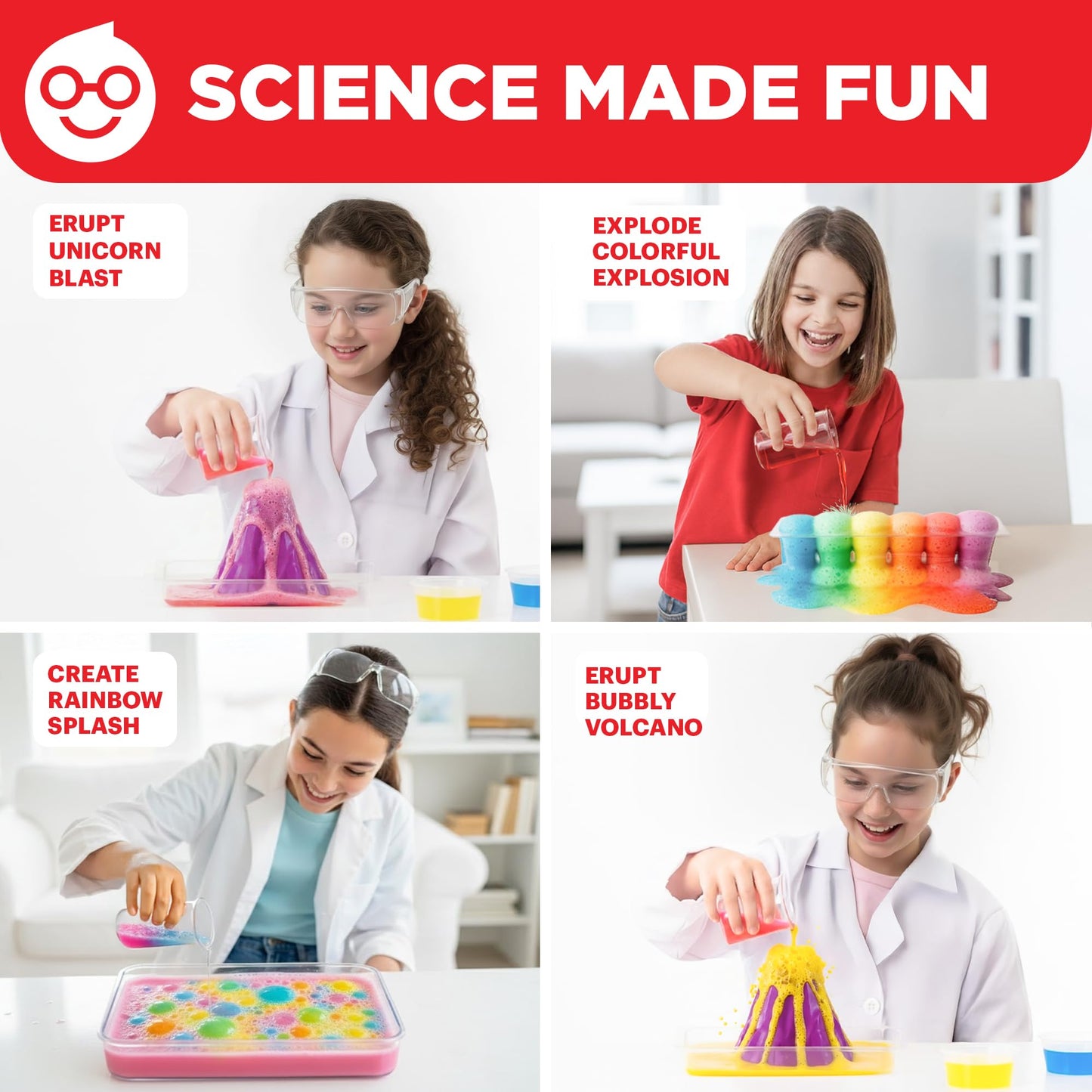 Doctor Jupiter Explosive Science Kit for Girls Ages 8-10-12-14 | Birthday Gift Ideas for 8,9,10+ Year Olds | Chemistry Set, STEM Toy Kit with 10 Experiments | Learning & Educational Projects