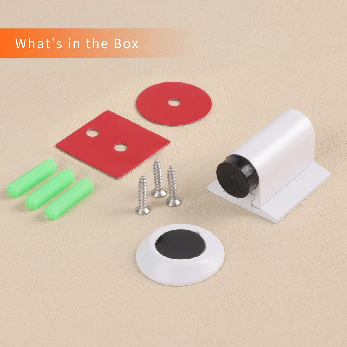 Magnetic Door Stoppers for Bottom of Door (2 Count)