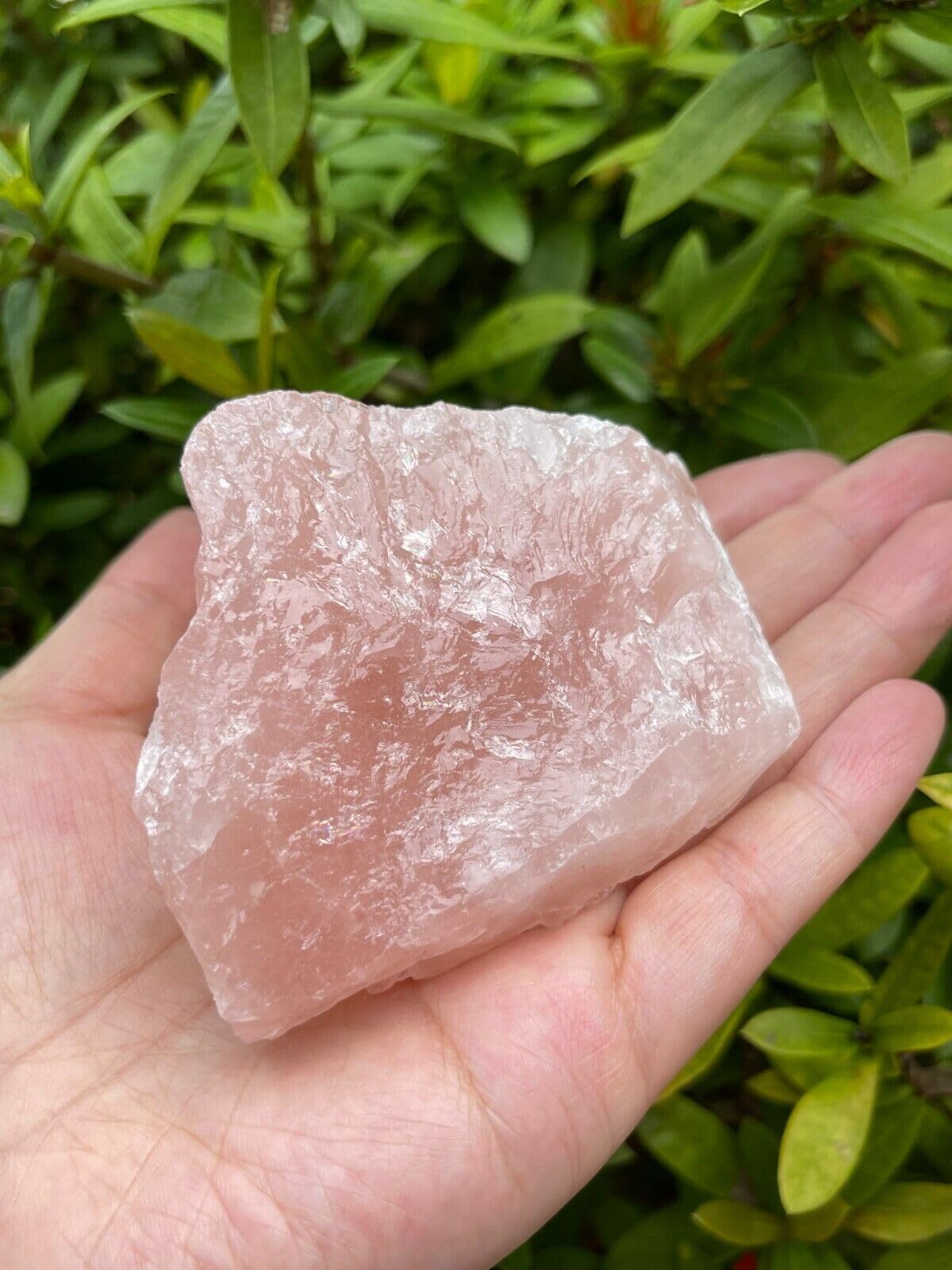 GAF TREASURES XL Raw Rose Quartz, 3-4" Natural Rose Quartz Stone, Rough Rose Quartz, Healing Rough Crystal (Rose Quartz, 0.5-1 lb)