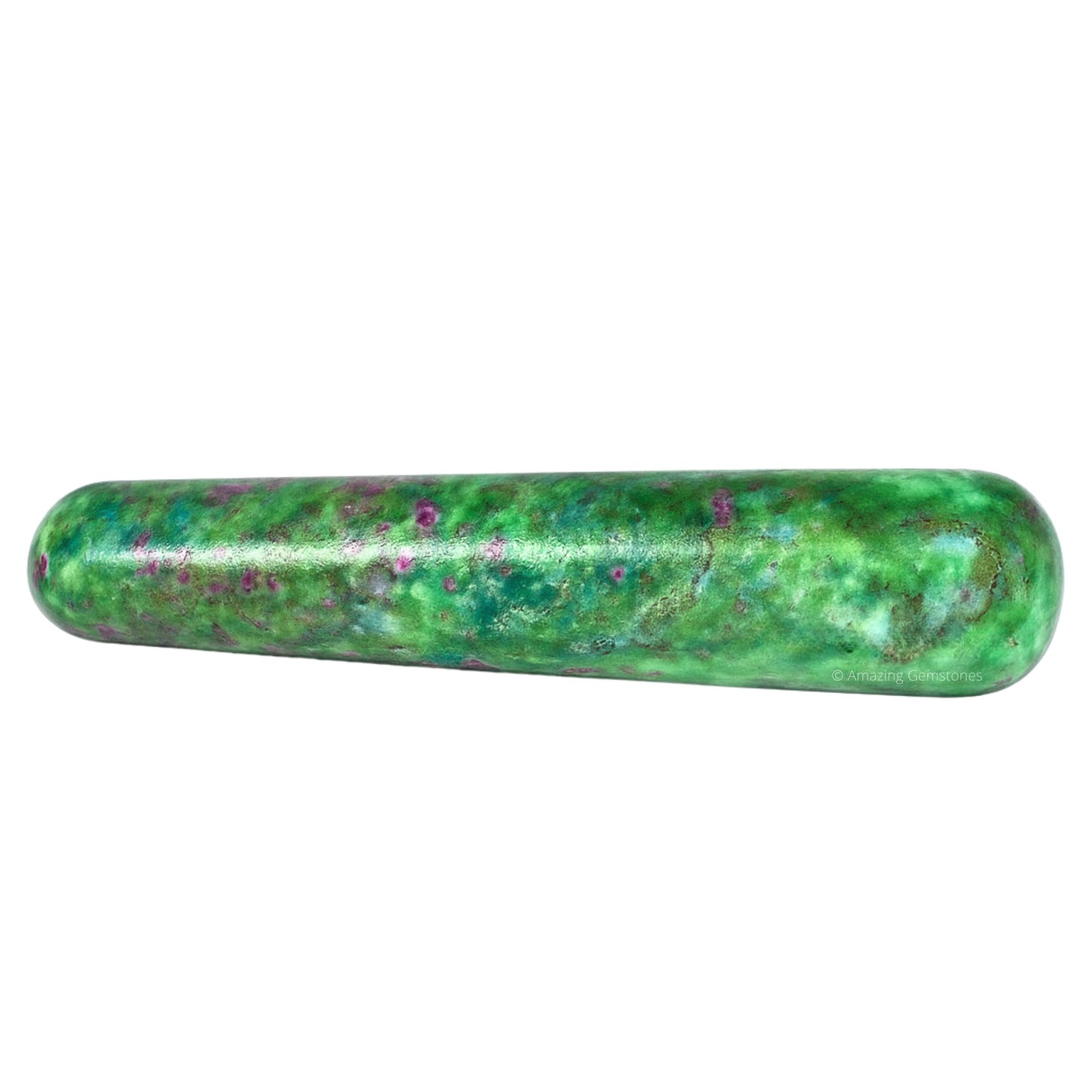 Amazing Gemstone Ruby Fuchsite Crystal Wand Massage Stick - Pelvic Wand Gua Sha for Adults - Crystals and Healing Stones Massage Wands for Adults Gifts (Smooth)
