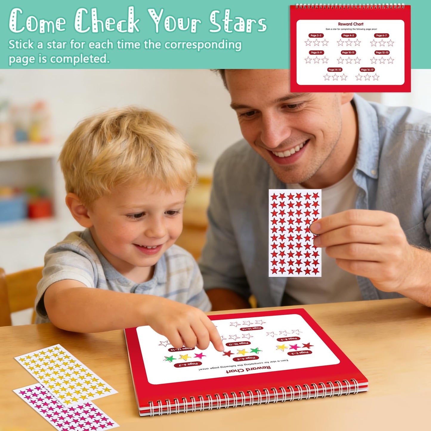Magic Grooved Writing Practice for Kids Ages 3-8,Reusable Large Grooved Handwriting Practice Books, Writing Books for Kids 5-7 Preschool Learning Activitys for Tracing Letters & Numbers