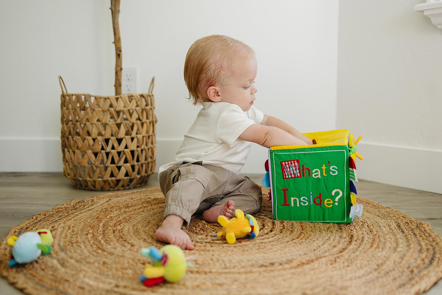 Whats Inside Box - What's in the Box Toy - 7 Surprise Pieces - Educational Sensory Toys, 7" Square, Larger and More Pieces Than Most, Perfect Size for Small Hands, for Babies, Toddlers