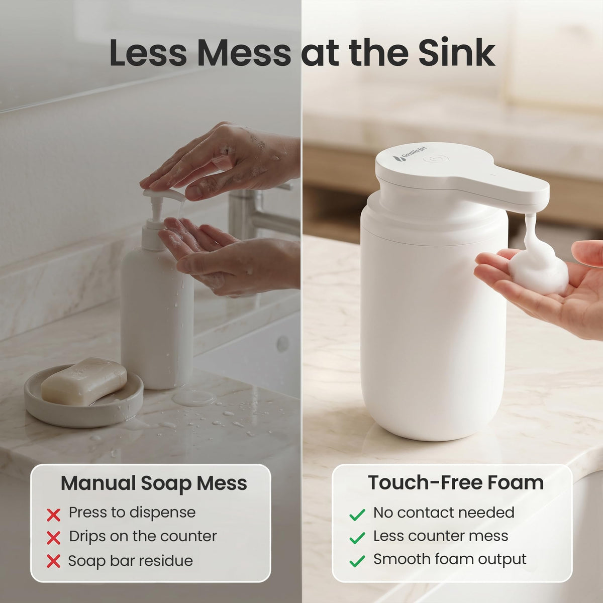 SimpleFoam Automatic Foaming Soap Dispenser Touchless Sensor