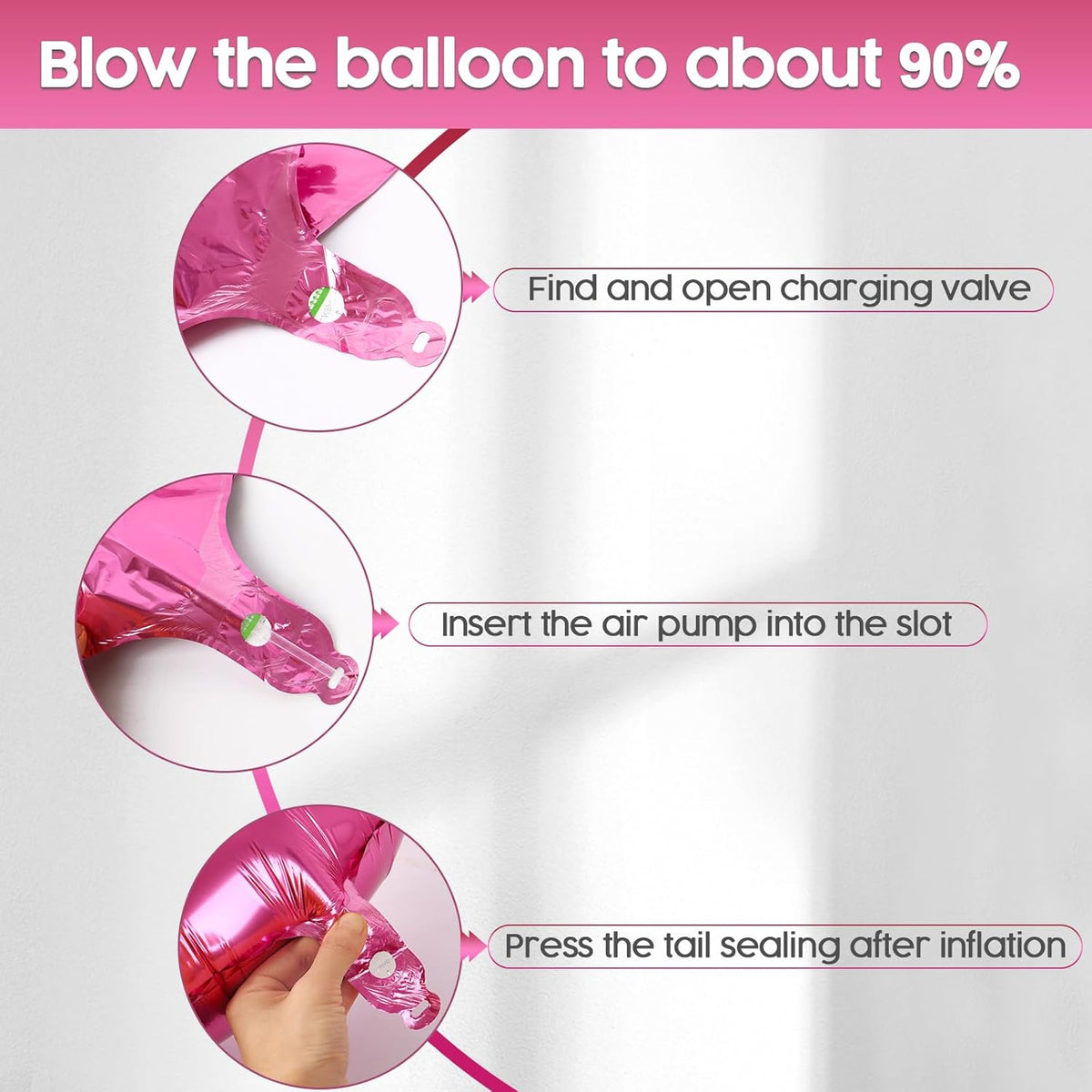 2026 Balloon - Pink Birthday Number Balloons, 40 Inch Large Foil Balloons for Men Women Boys Girls Pink Themed Birthday Decorations，Number 2026 Balloon