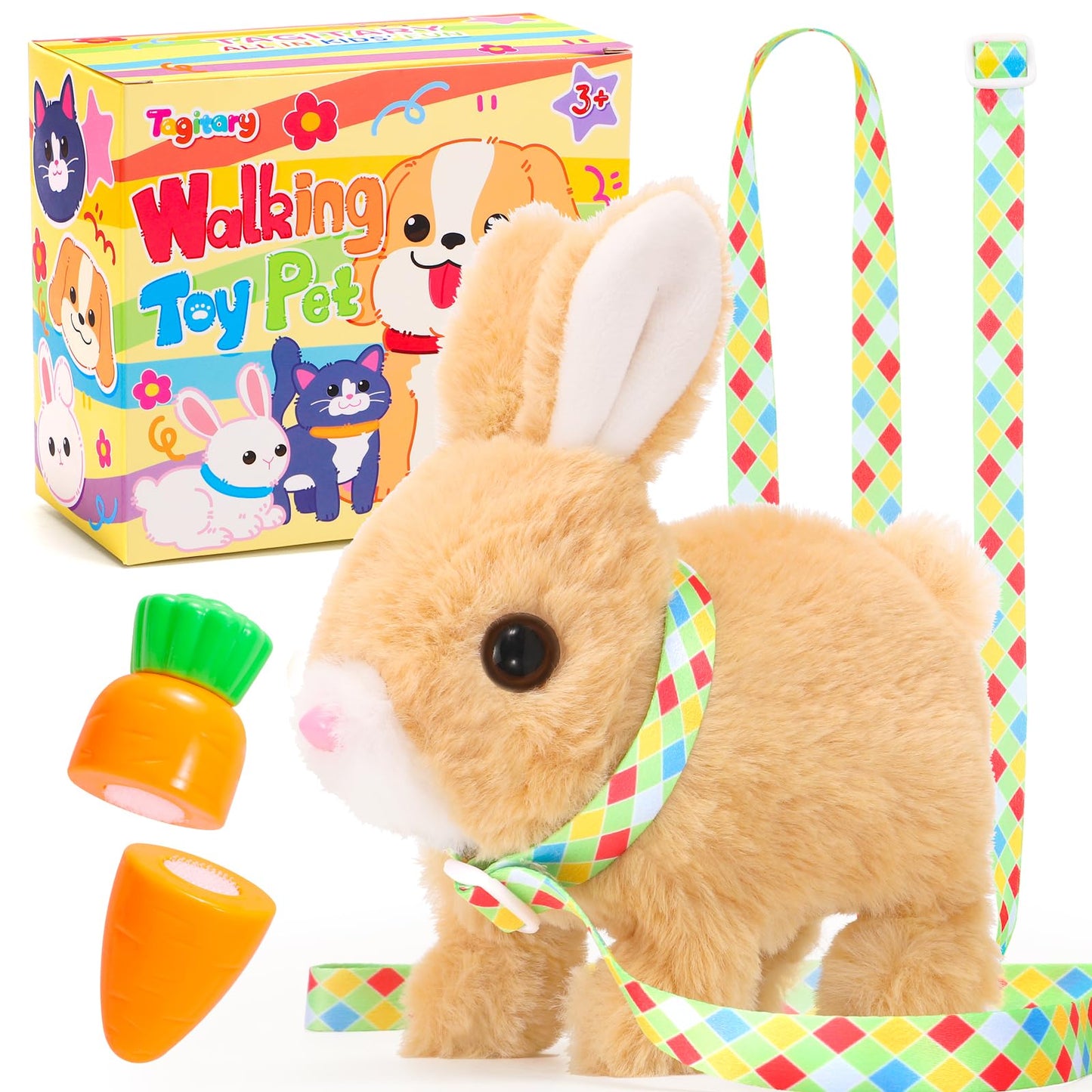 Tagitary Plush Toys Bunny Electronic Toy for Kids Toddlers