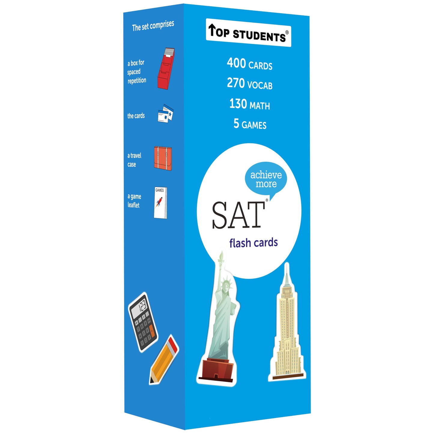 SAT Flash Cards 2026 | 400 SAT Vocabulary and SAT Math Flash Cards | SAT Prep | SAT Math Cards | SAT Vocab Cards | SAT Prep Cards | SAT Words | SAT Classroom and Home Kit | SAT Digital Prep