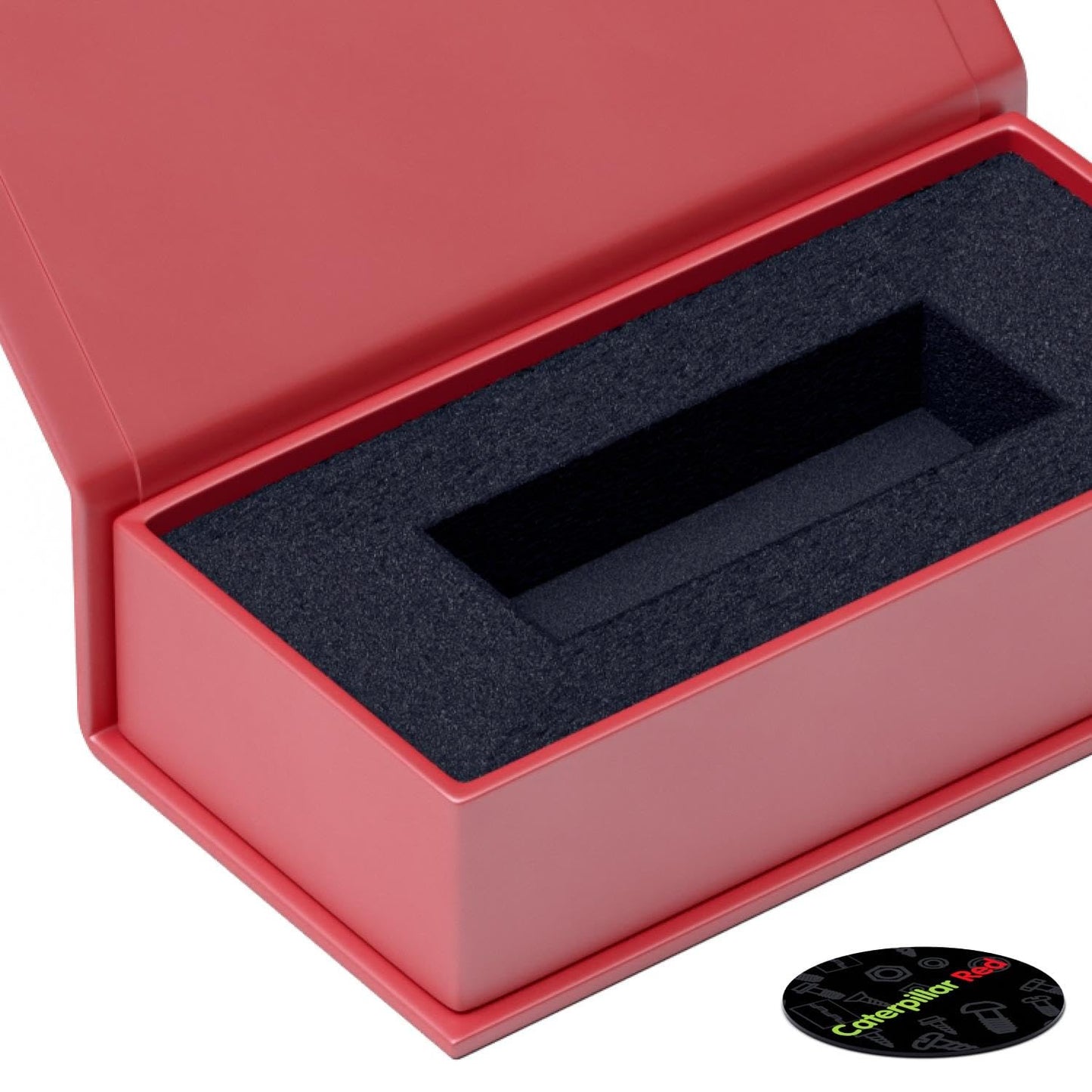 4 x Magnetic USB Presentation Gift Boxes, RED, flash drives, removable drives, Wedding USB Box, Wedding Presentation Gift Box, Photography, 4 in., Present Gift
