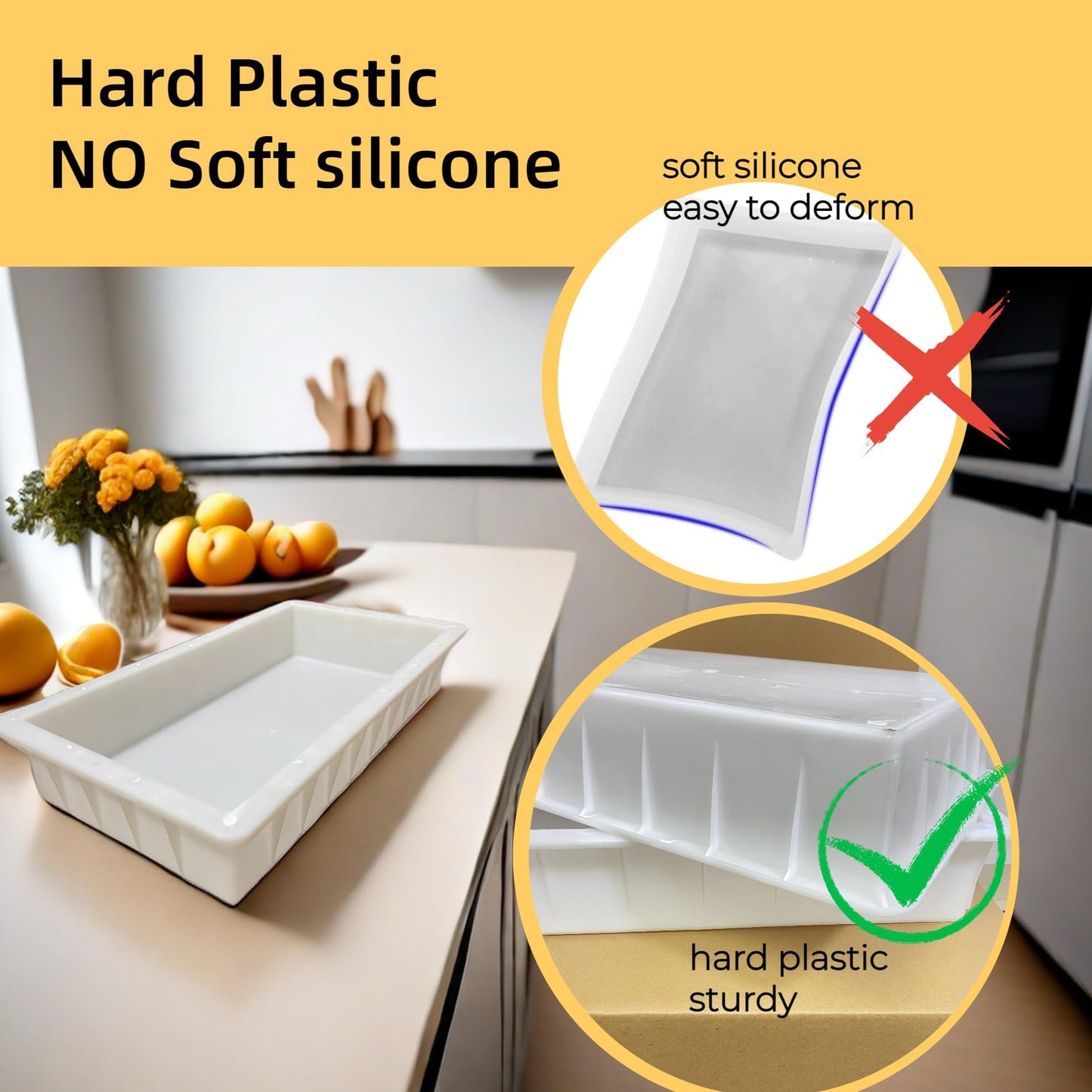 KONBANZE Epoxy Resin molds, River Table Reusable Molds, molds for Resin, Resin Supplies, Solid Casting Epoxy Resin Mold for River Table, Resin deep Pouring Projects (27.5''×19.6'')