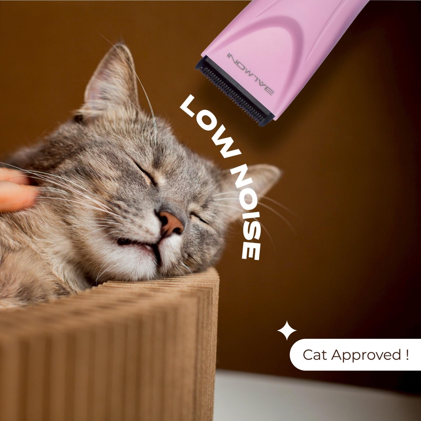 BALMONI Cordless Pet Grooming Kit for Dogs & Cats, Quiet & Powerful Motor Paw & Face Trimmer, Lightweight Clipper, Dopamine Pink, Parent (Bundle-Dopamine Pink)