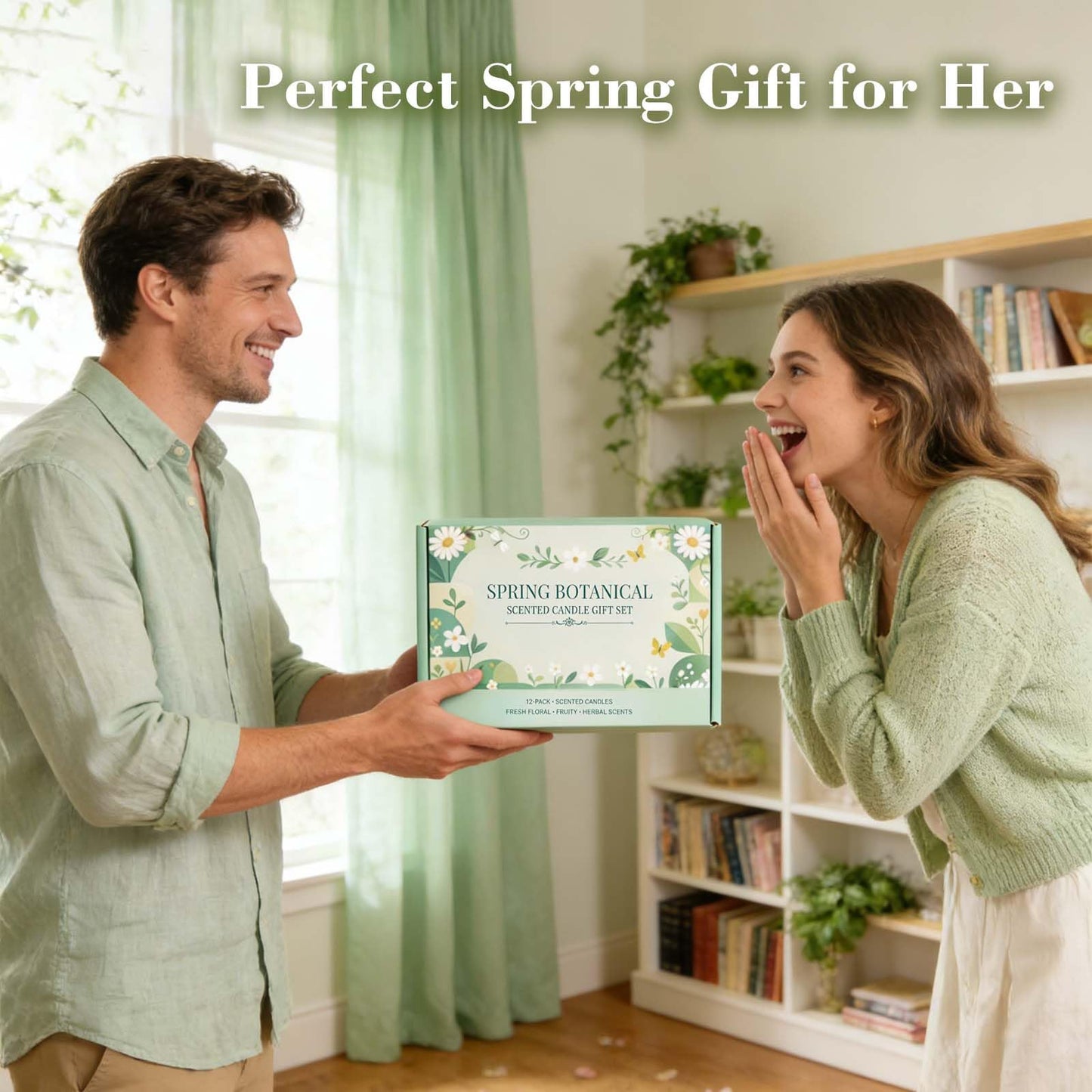 Scented Candle Gift Set - 12 Pack Candles for Home Scented, 300-Hour Long-Lasting Soy Wax Aromatherapy Candles with Lead-Free Cotton Wicks, Ideal for Spring Home Décor & Birthday Gifts