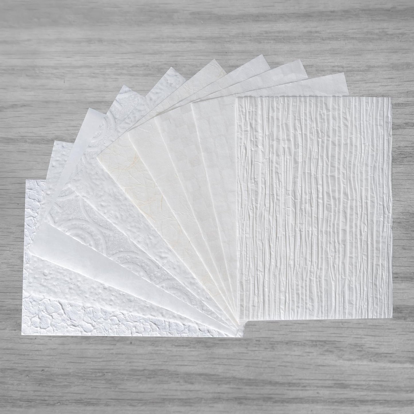 Textured Craft Paper Sheets, A4 Specialty Papers for Card Making, Mixed Media, Junk Journal, Collage Work, Lampshade Project, DIY Decorative Materials (10 Styles)