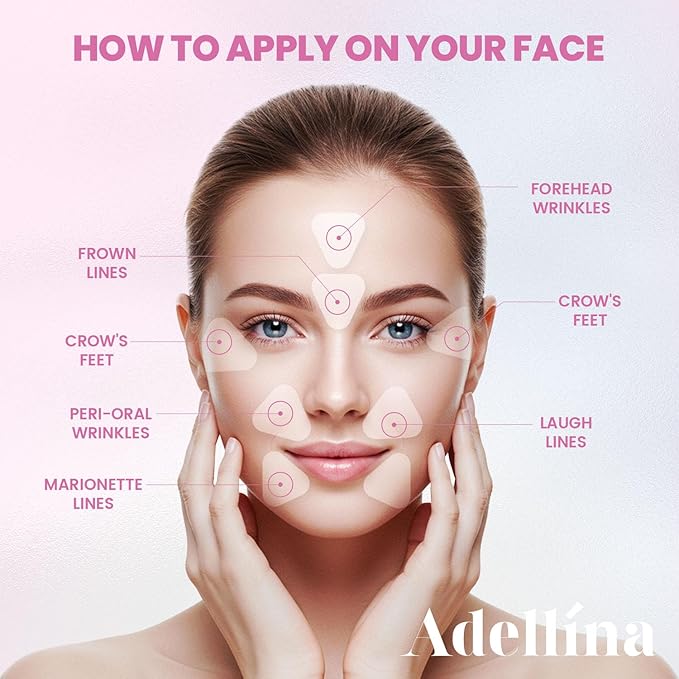 New Anti Facial Wrinkle Patches: Anti Wrinkle Patches Overnight - Smile Line Pathces - Facial Wrinkle Patche for Forehead, Smile Line, Under Eye ((1 Count (Pack of 144))