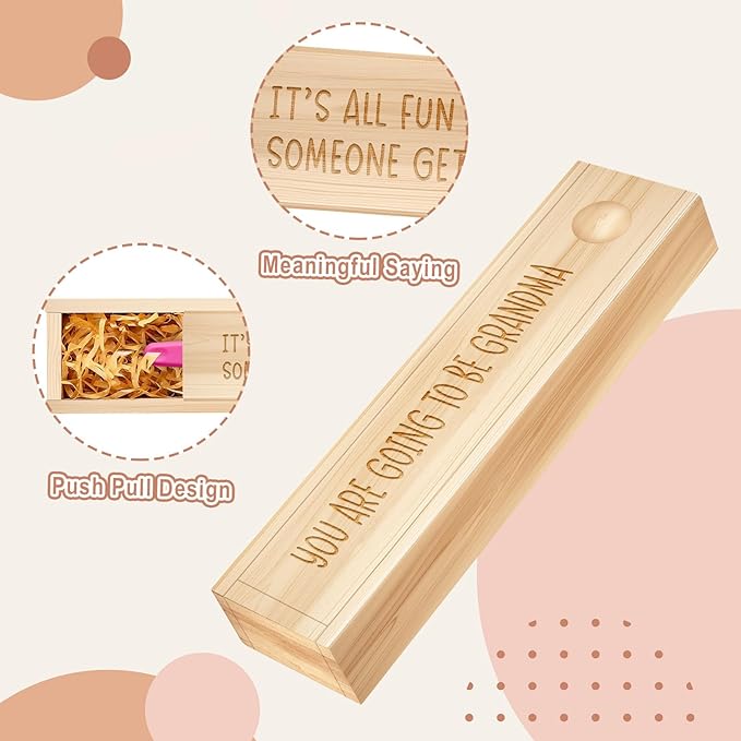 Pregnancy Announcement for Grandparent Grandma, Pregnancy Test Keepsake Box, Baby Announcement Reveal Gifts Ideas for Husband Grandparents Dad Aunt and Uncle
