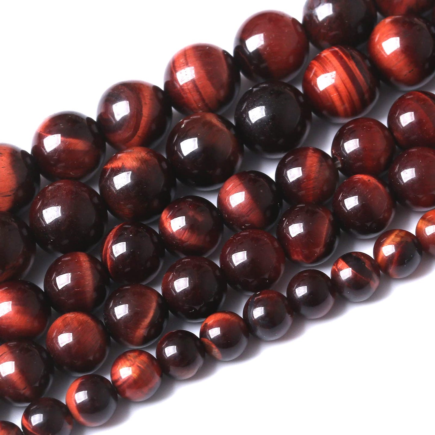 36PCS 10MM AAA Red Tiger Eye Stone Beads Natural Gemstone Bead Crystal Healing Energy Jewelry Making DIY 15 inches
