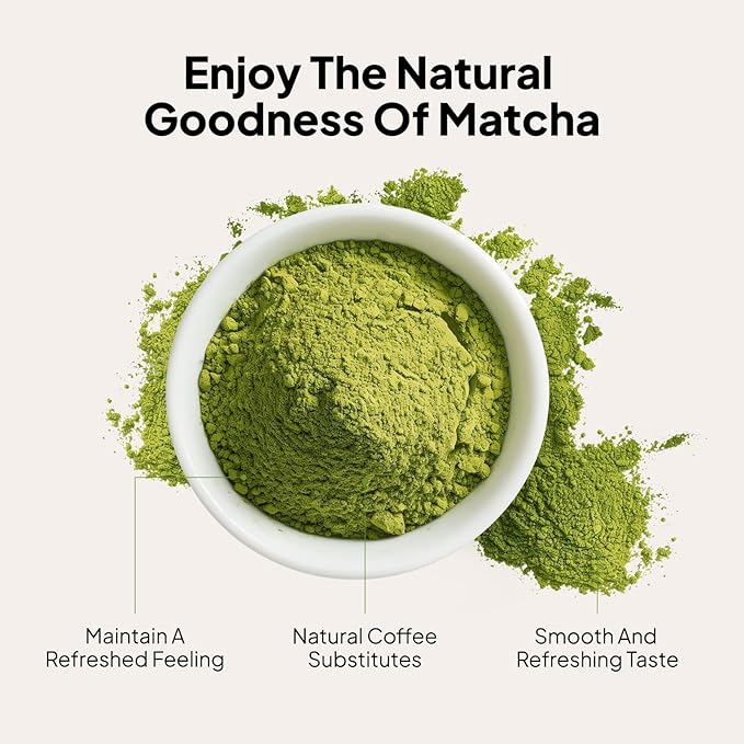 Viccoky Culinary Matcha Powder 16 oz | Pro-Baking Grade | USDA Organic | Sugar-Free | Bulk Matcha Green Tea Powder for Cookies Cakes Smoothies