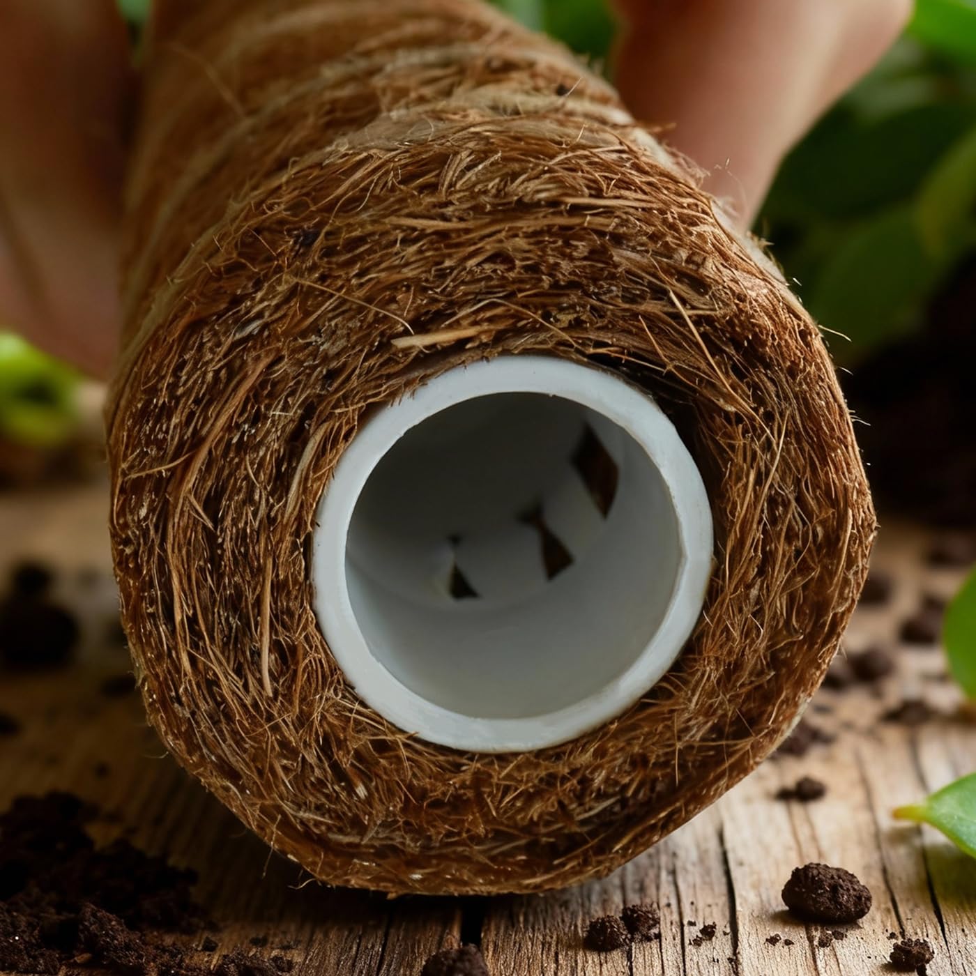 Moss Pole for Plants 4 Pack Natural Coco Coir Climbing Support Stakes with Plant Ties Indoor Monstera Plant Training Extension Poles 14.8inch Each Total 59.2inch