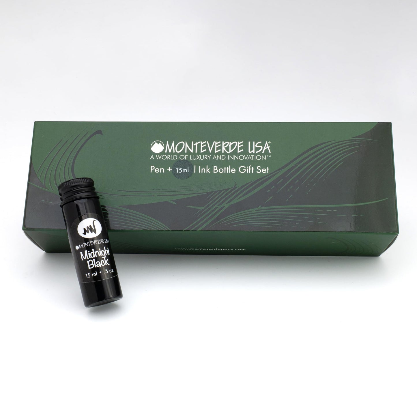Monteverde USA Dragon Tree Fountain Pen – Blue/Brown Extra Fine Nib with Free 15ml Ink Bottle – Luxury Writing Gift Inspired by Nature for Collectors & Professionals