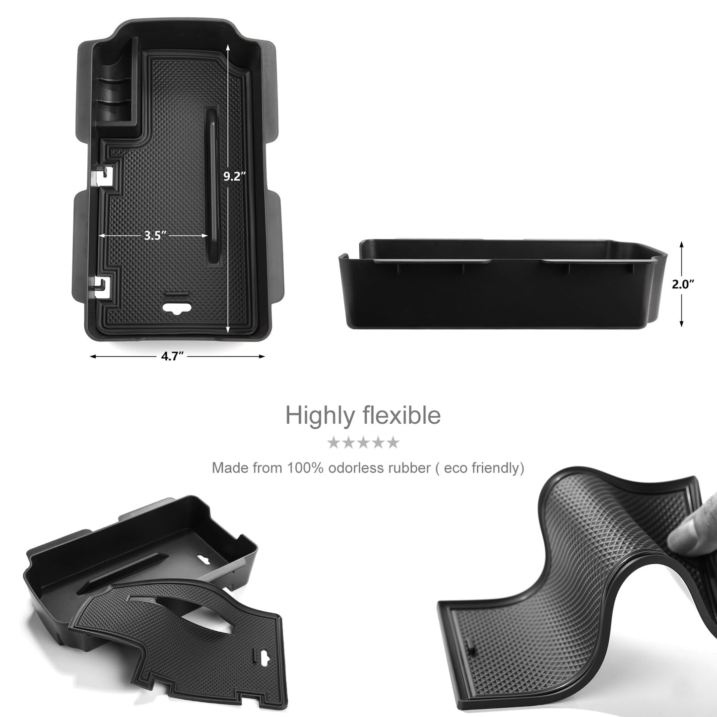 Thenice for 11th Gen Civic Center Console Organizer Armrest Box Tray Glovebox Hidden Storage Compartment Compatible with Honda Civic 2026 2025 2024 2023 2022 Accessories -3PCS
