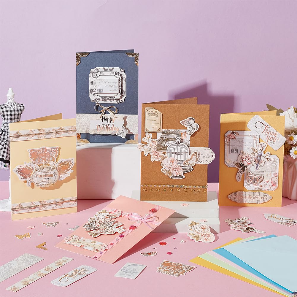 AHANDMAKER DIY Envelope & Card Making Kits for Adults, Handmade Greeting Card Sets Make Your Own Card Crafts for Teacher Appreciation Festival Mother's Day Christmas Birthday Classroom Exchange Gift
