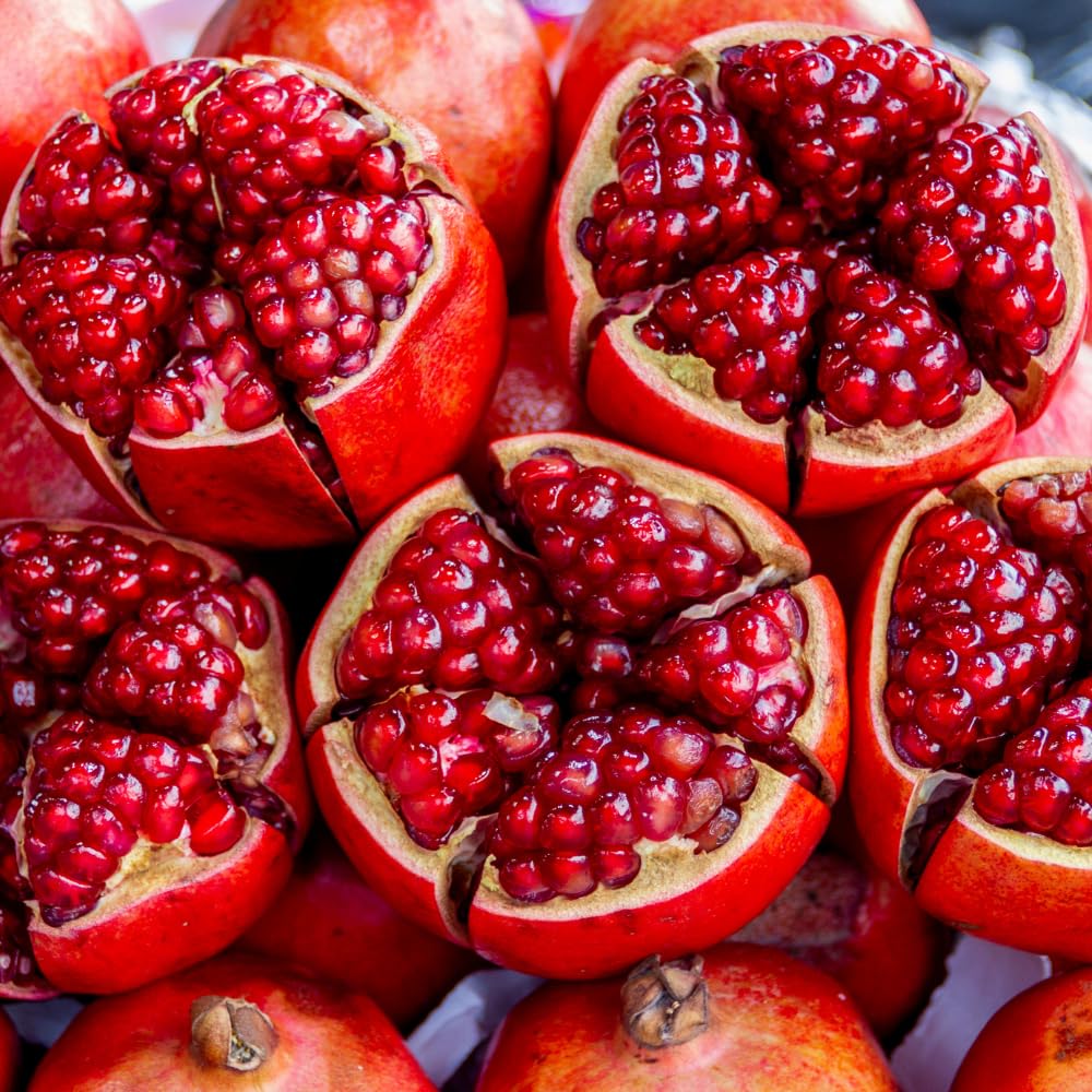 Sweet Pomegranate Live Plant, Pomegranate Tree in 3 Gallon Pot, Red Fruit Tree from 2-3 Feet Tall for Home Garden, No Ship to CA