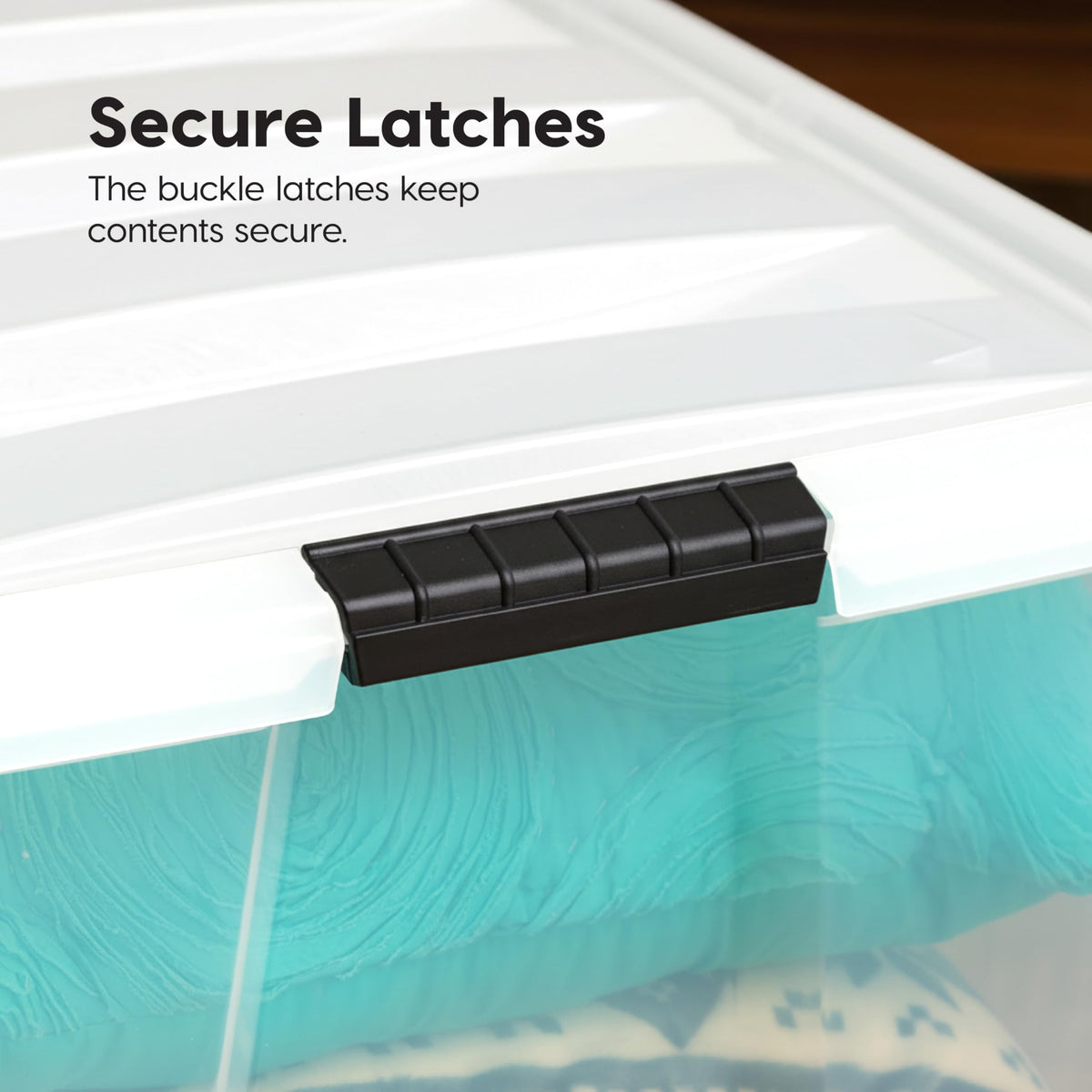 94 Qt Storage Bins with Lids (4 Count)